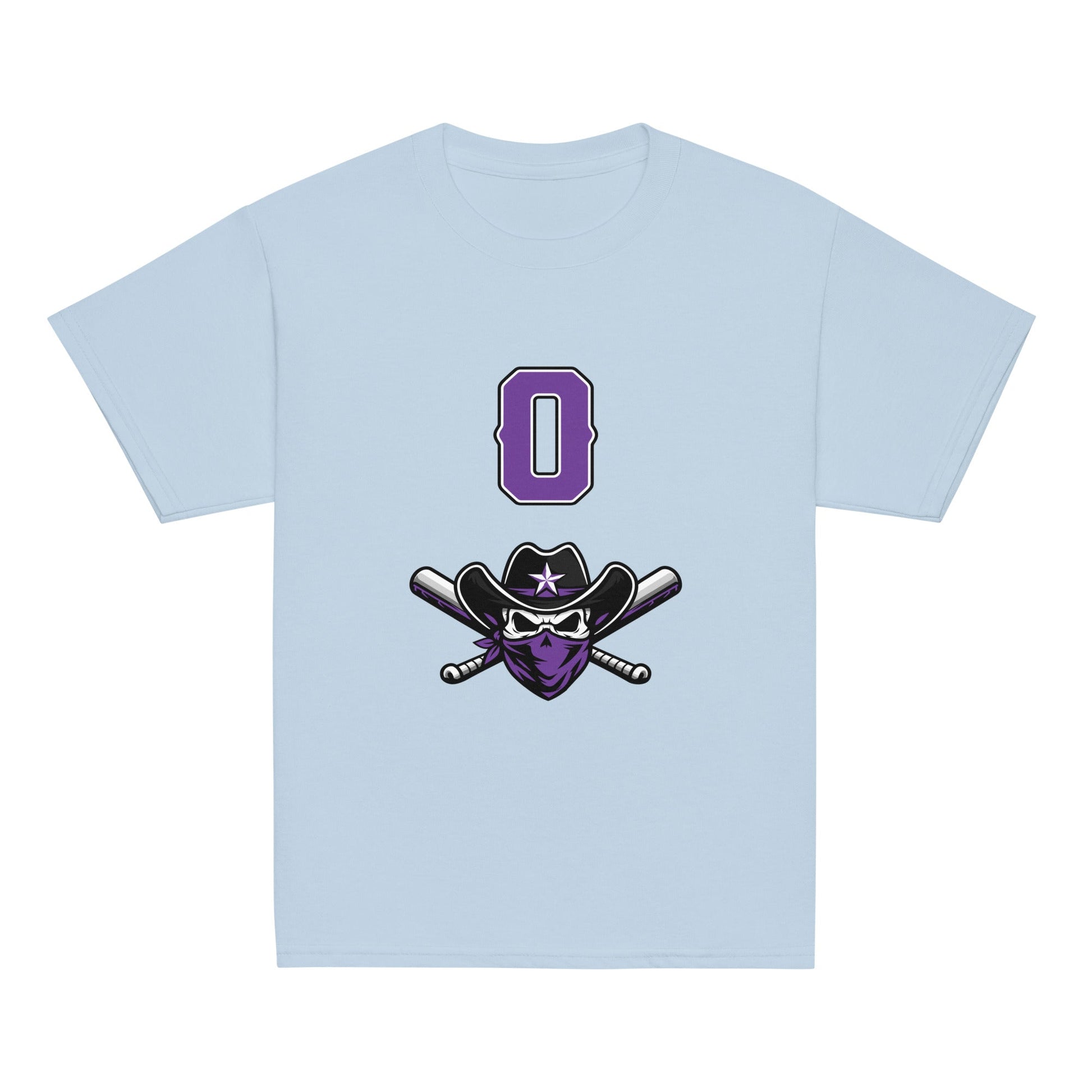 Classic | Youth T Shirt | Carolina Outlaws Baseball | Purple Renegades Logo