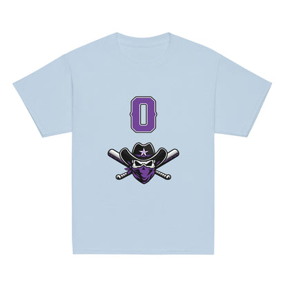 Classic | Youth T Shirt | Carolina Outlaws Baseball | Purple Renegades Logo