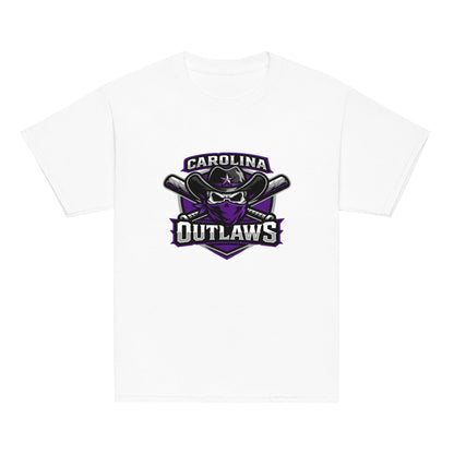 Classic | Youth T Shirt | Carolina Outlaws Baseball | Shield Logo