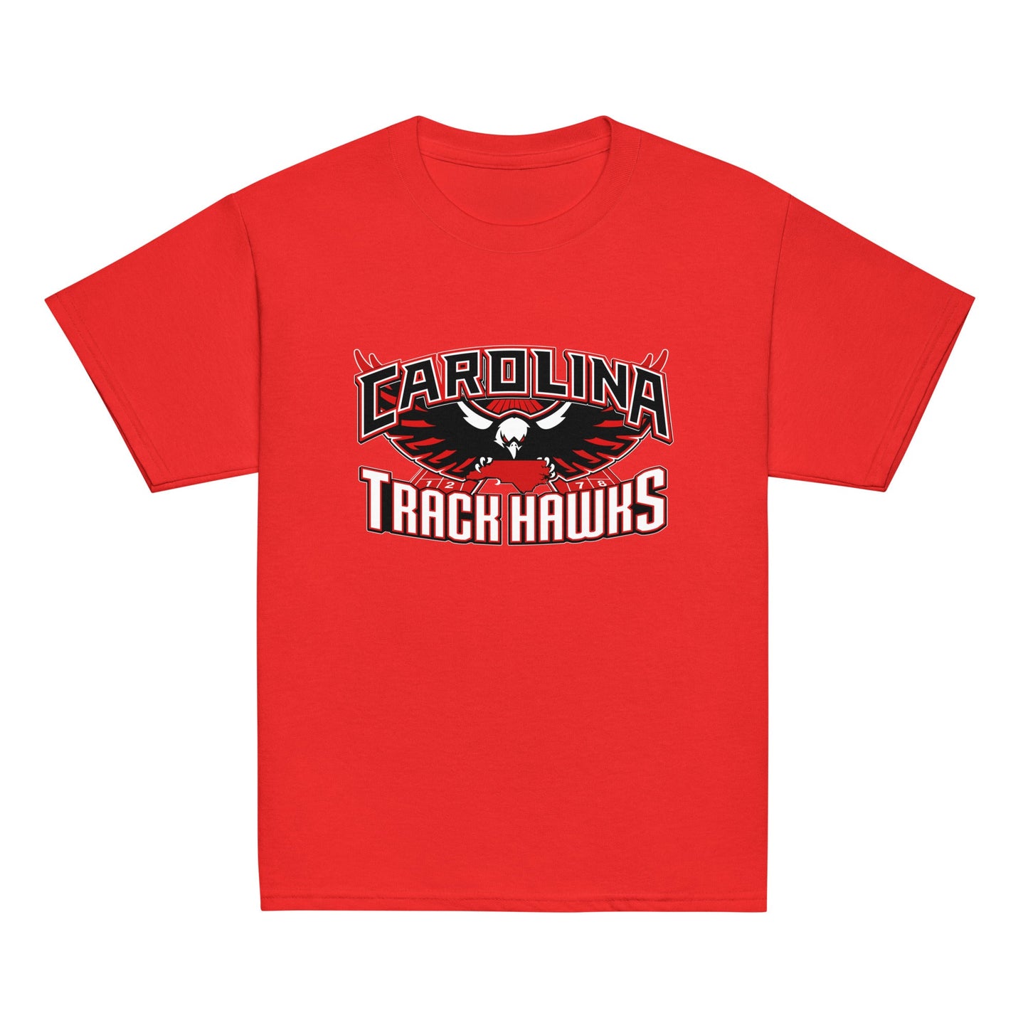 Classic | Youth T Shirt | Carolina track Hawks | Emblem Logo