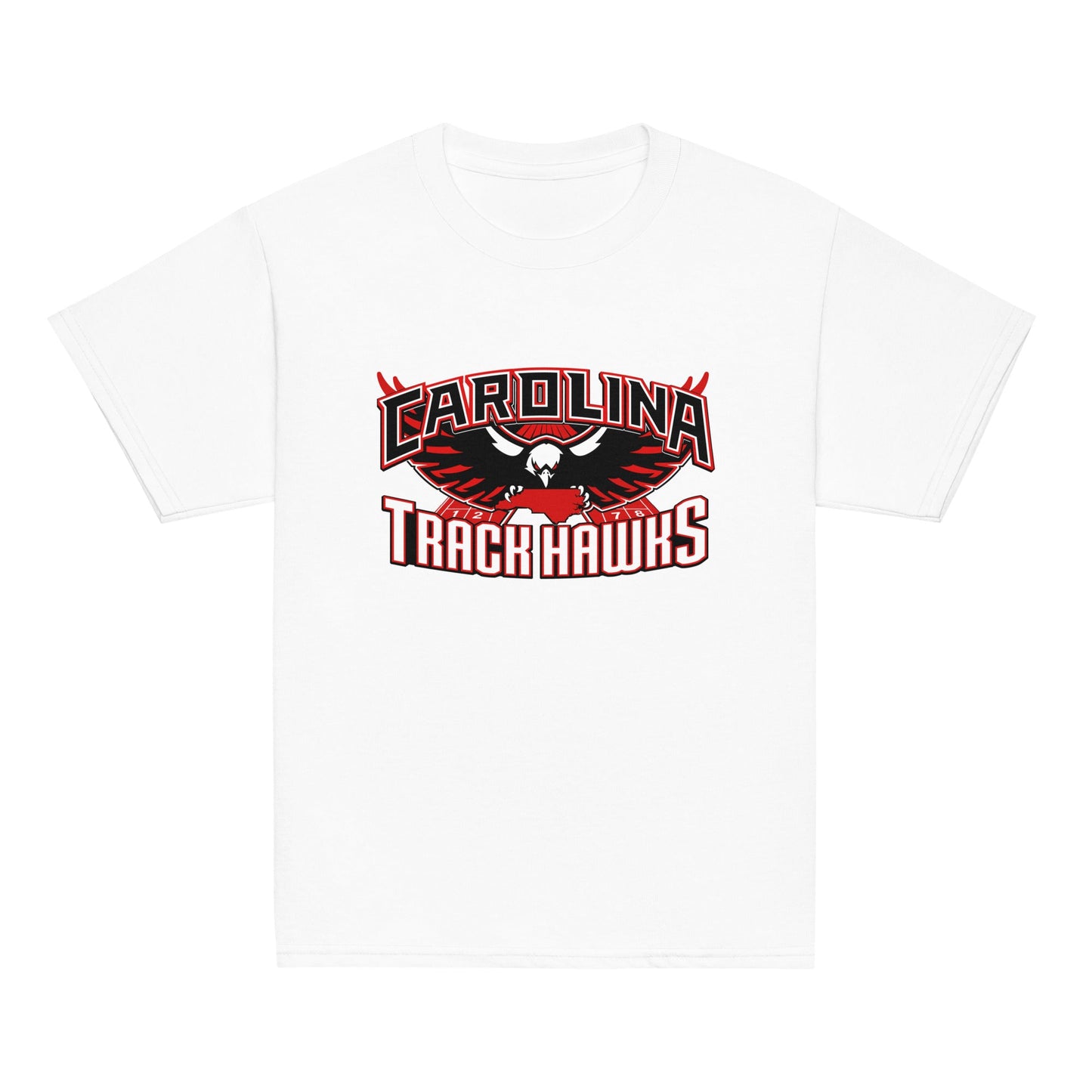 Classic | Youth T Shirt | Carolina track Hawks | Emblem Logo