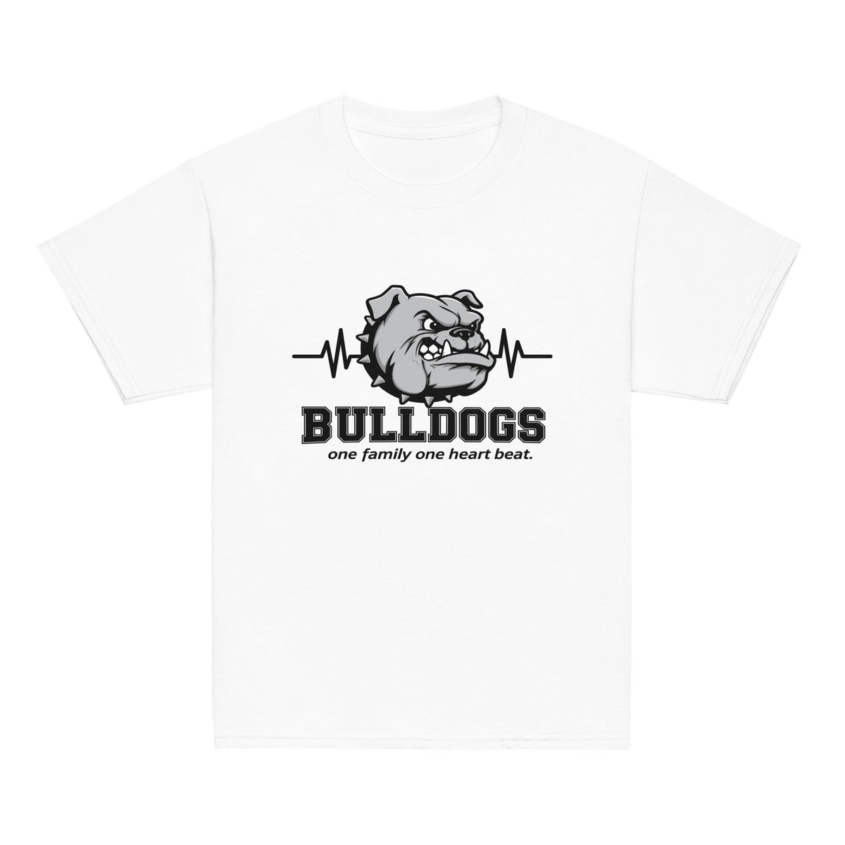 Classic | Youth T Shirt | Celina Recreational Football Black | Bulldogs Crest Logo