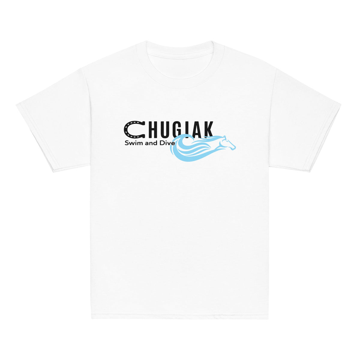 Classic | Youth T Shirt | Chugiak Mustang Swim & Dive | Crest Logo