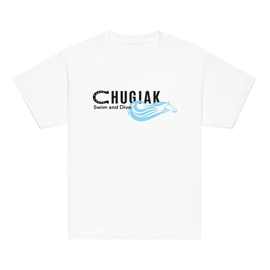 Classic | Youth T Shirt | Chugiak Mustang Swim & Dive | Crest Logo