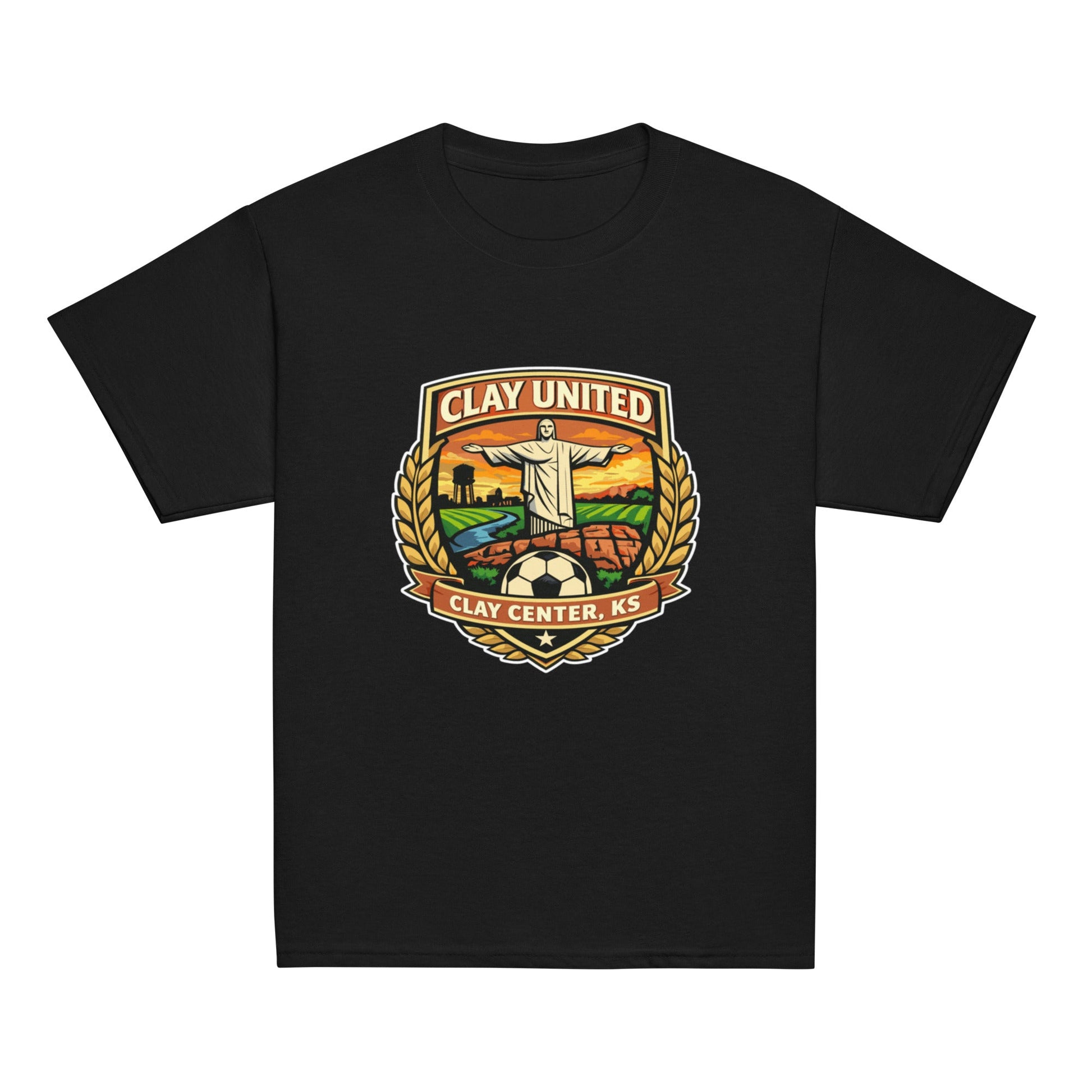 Classic | Youth T Shirt | Clay United | Crest Logo