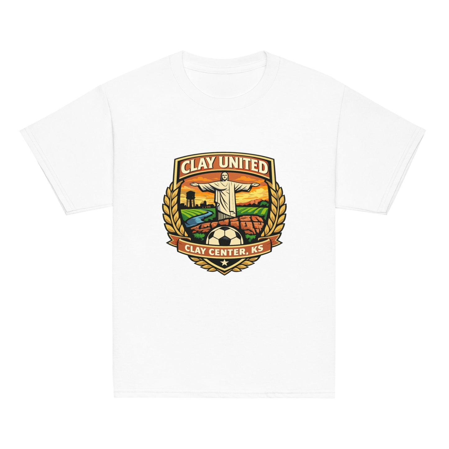Classic | Youth T Shirt | Clay United | Crest Logo