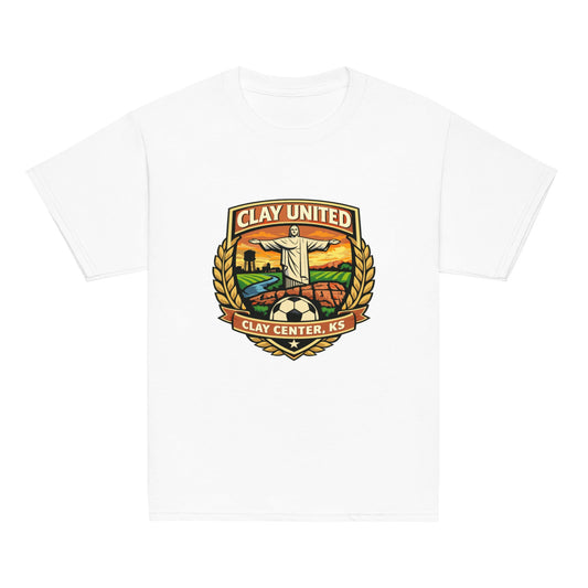 Classic | Youth T Shirt | Clay United | Crest Logo