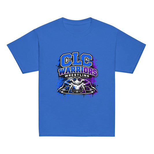 Classic | Youth T Shirt | Clear Lake - Clayton Wrestling | Emblem Logo