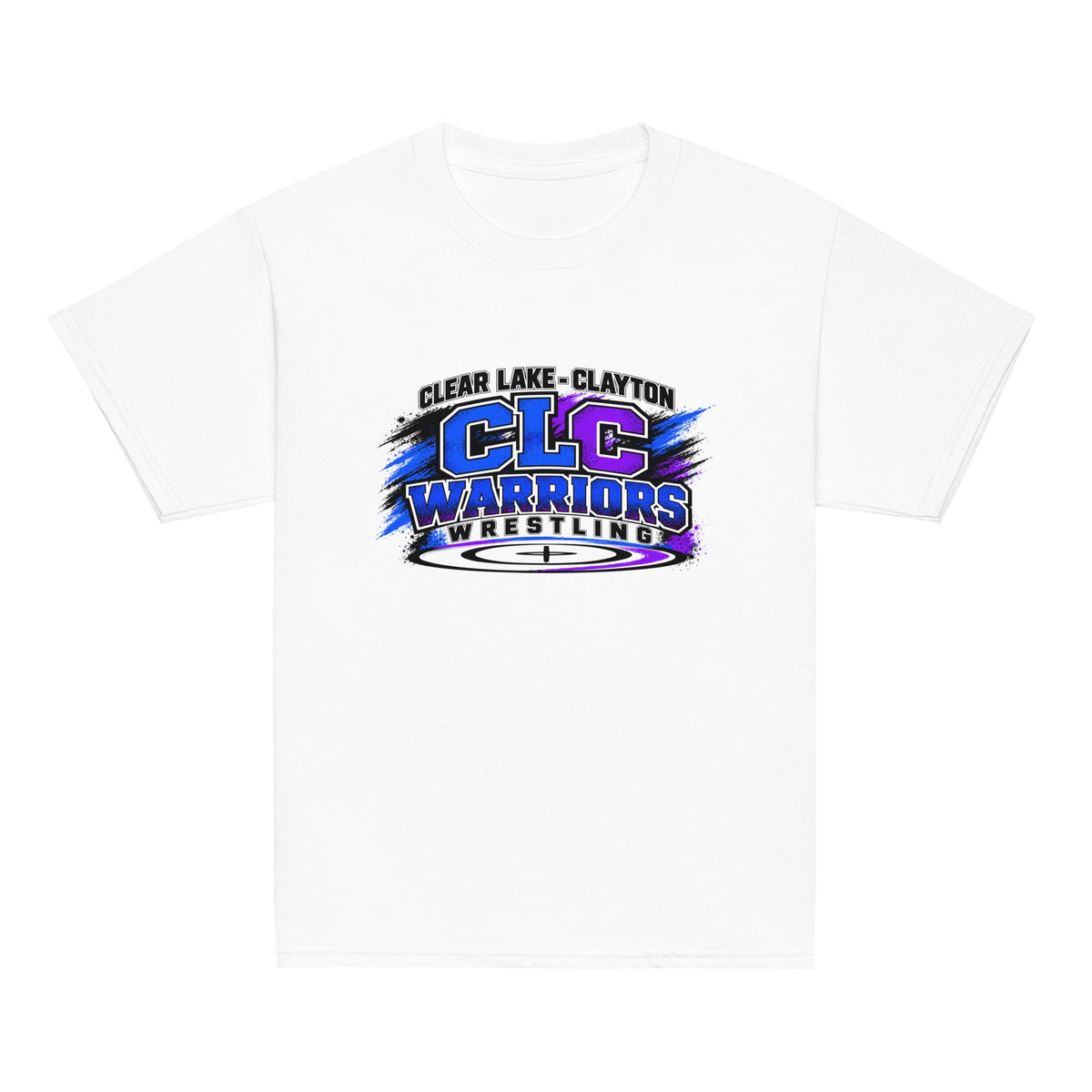 Classic | Youth T Shirt | Clear Lake - Clayton Wrestling | Vanguard Logo