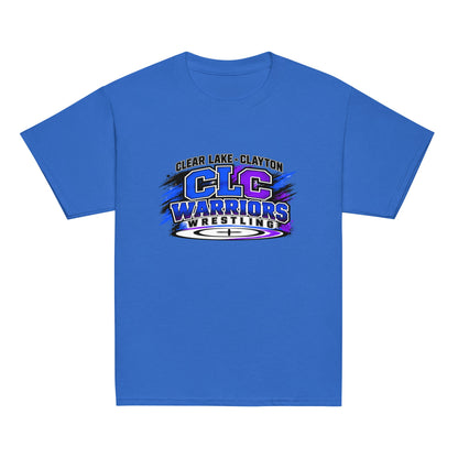 Classic | Youth T Shirt | Clear Lake - Clayton Wrestling | Vanguard Logo