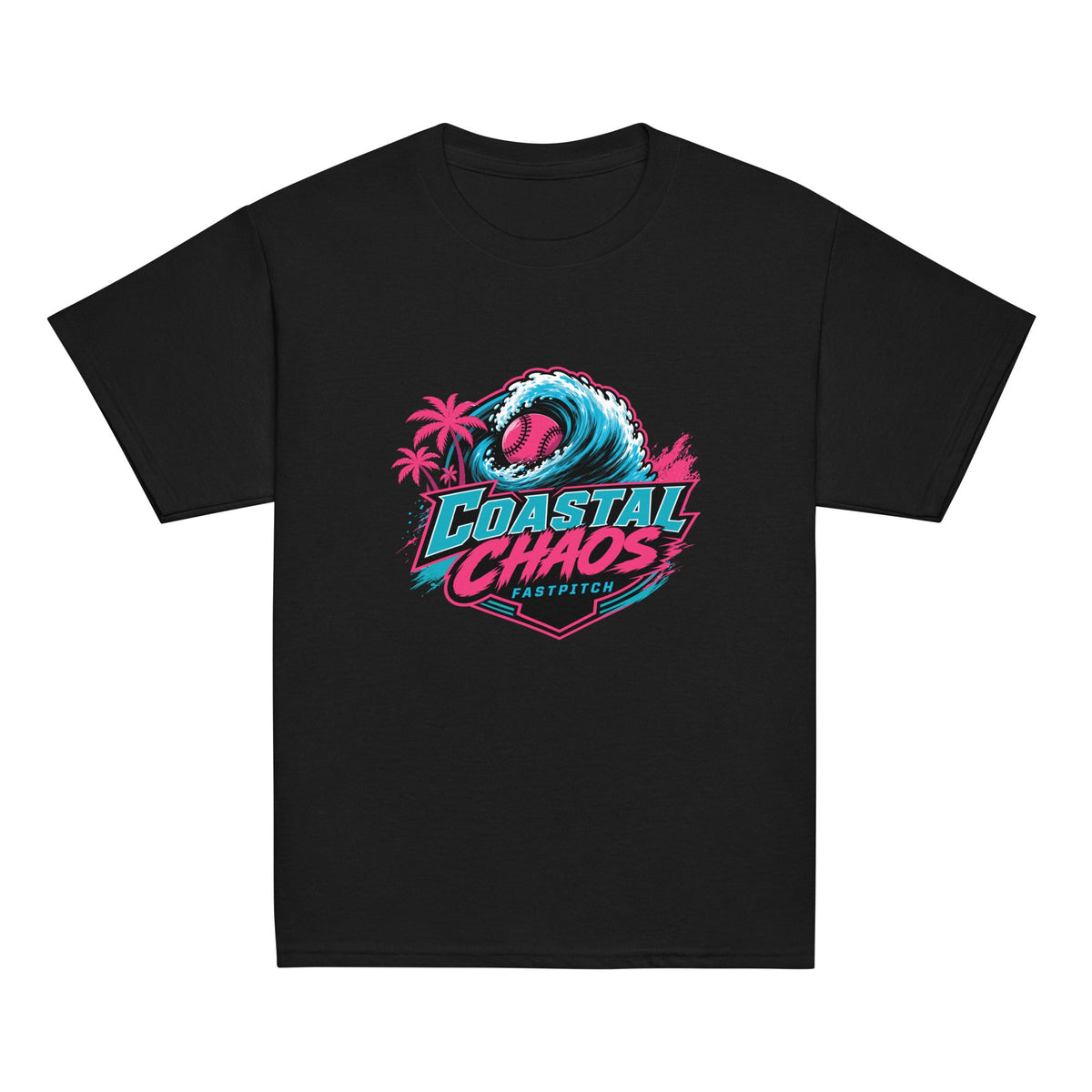 Classic | Youth T Shirt | Coastal Chaos Fastpitch | Emblem Logo
