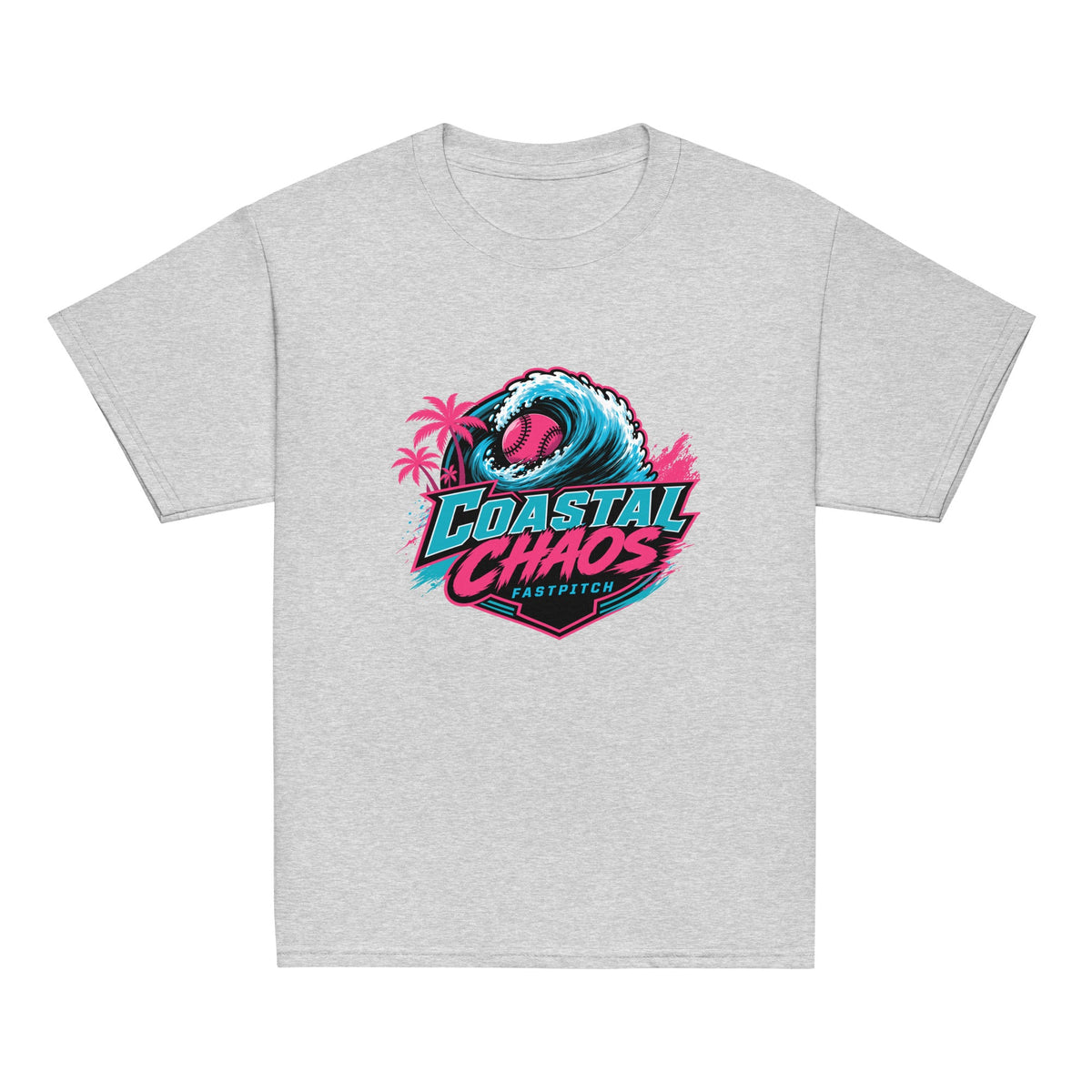 Classic | Youth T Shirt | Coastal Chaos Fastpitch | Emblem Logo