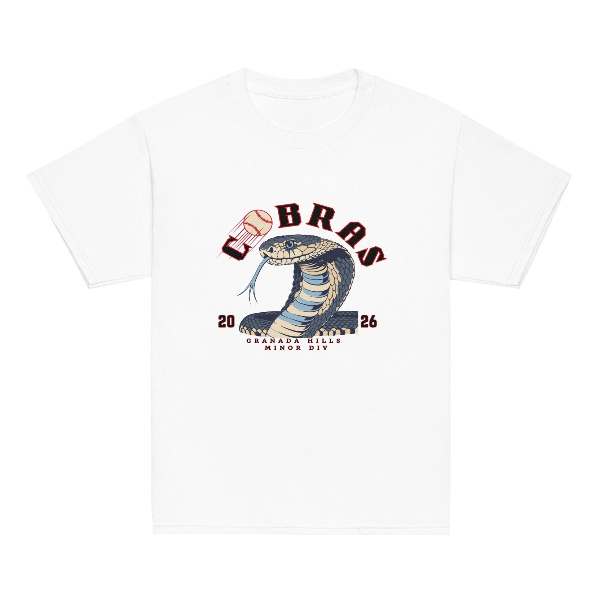 Classic | Youth T Shirt | Cobras '26 | Minor Div Logo