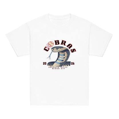 Classic | Youth T Shirt | Cobras '26 | Minor Div Logo