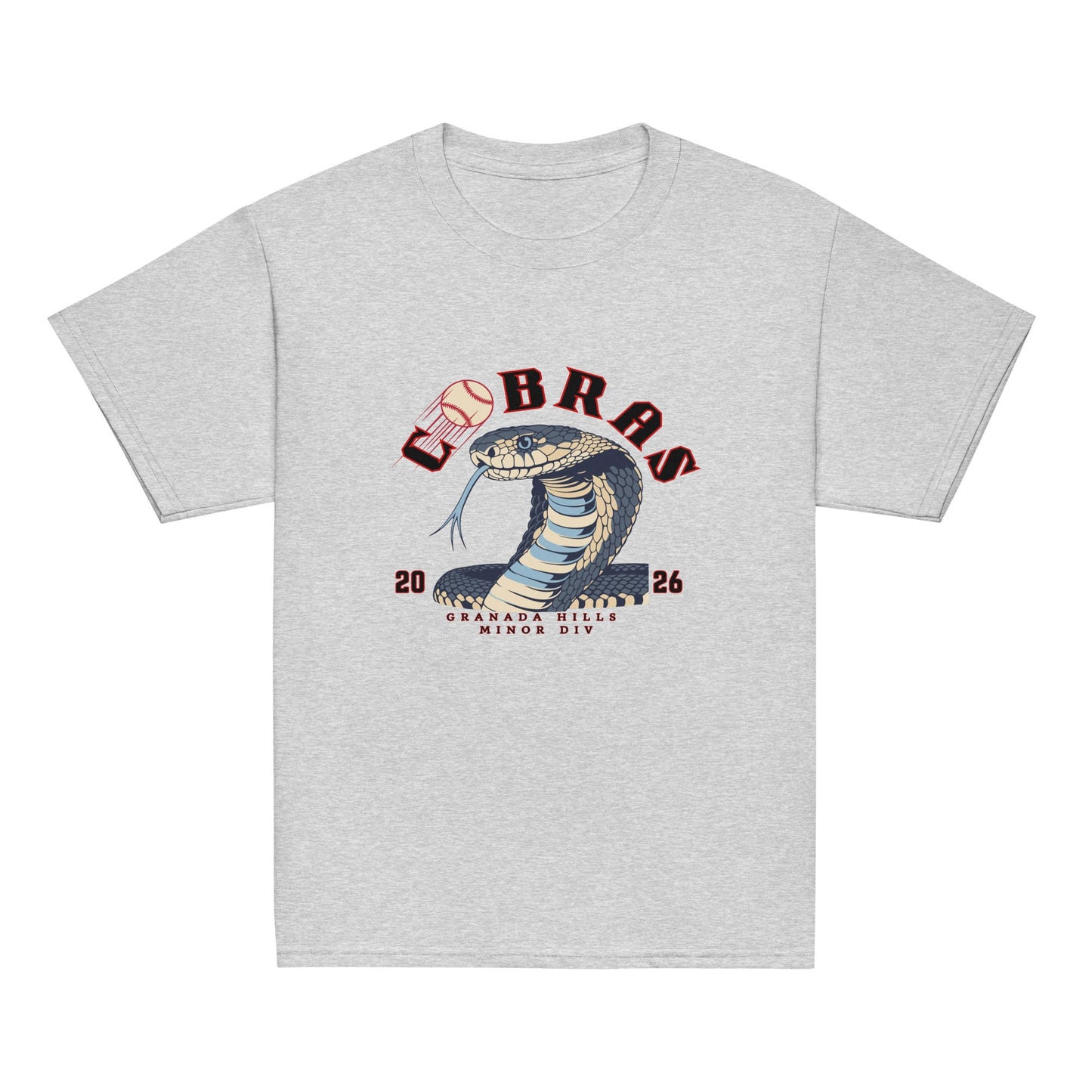 Classic | Youth T Shirt | Cobras '26 | Minor Div Logo