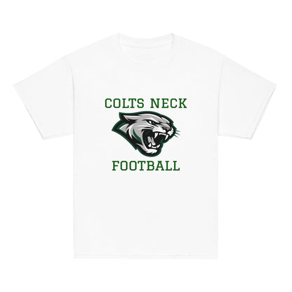 Classic | Youth T Shirt | Colts Neck Cougars | Youth Tackle Football (AYF) | Green Predator Logo