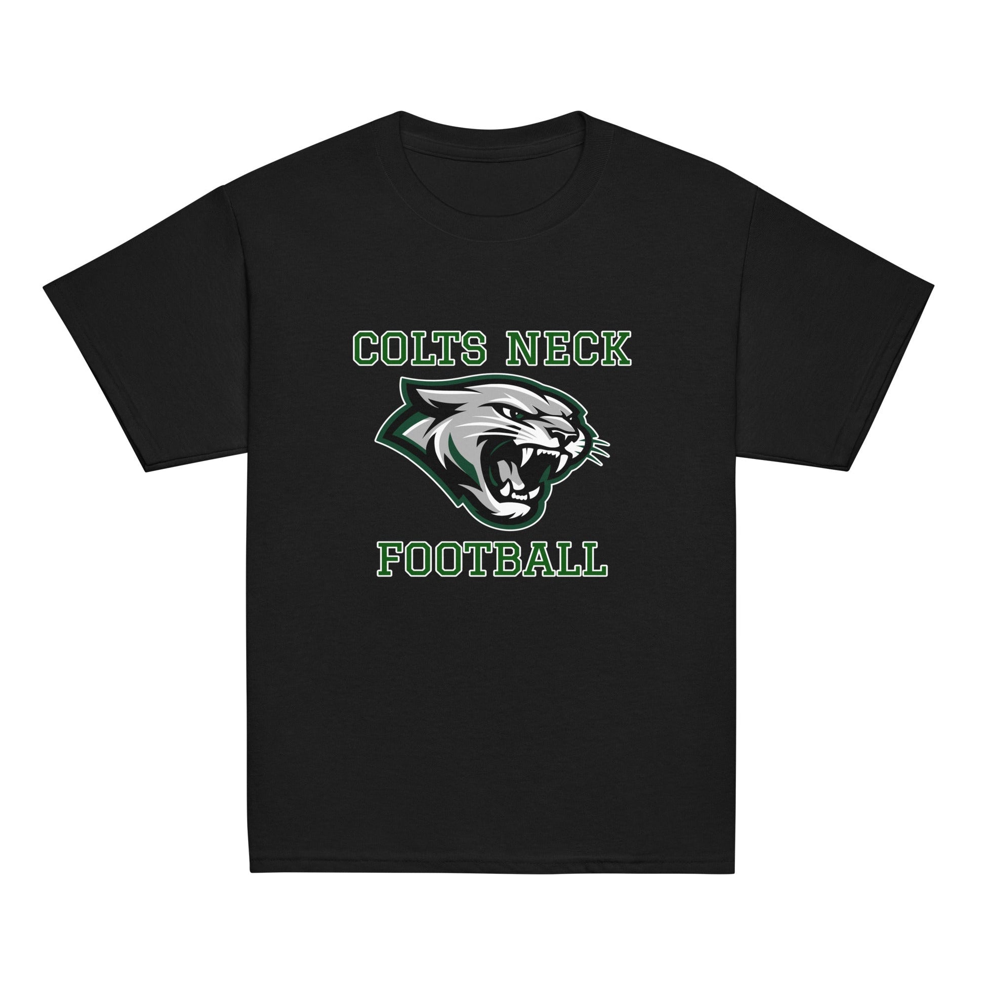 Classic | Youth T Shirt | Colts Neck Cougars | Youth Tackle Football (AYF) | Green Predator Logo