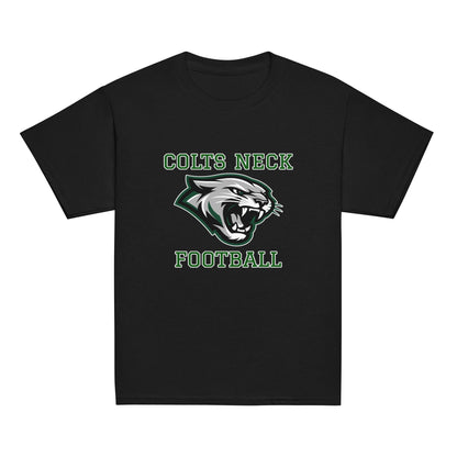 Classic | Youth T Shirt | Colts Neck Cougars | Youth Tackle Football (AYF) | Green Predator Logo