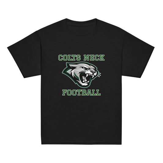Classic | Youth T Shirt | Colts Neck Cougars | Youth Tackle Football (AYF) | Green Predator Logo