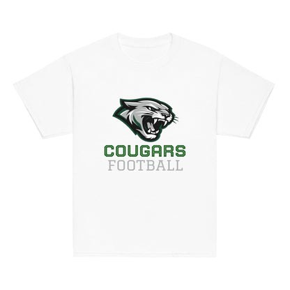 Classic | Youth T Shirt | Colts Neck Cougars | Youth Tackle Football (AYF) | Strike Mascot Logo