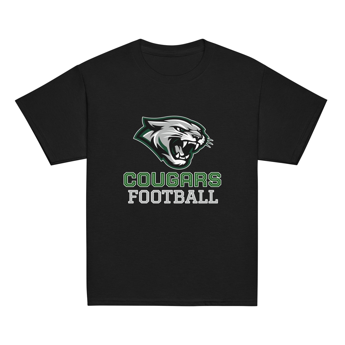 Classic | Youth T Shirt | Colts Neck Cougars | Youth Tackle Football (AYF) | Strike Mascot Logo