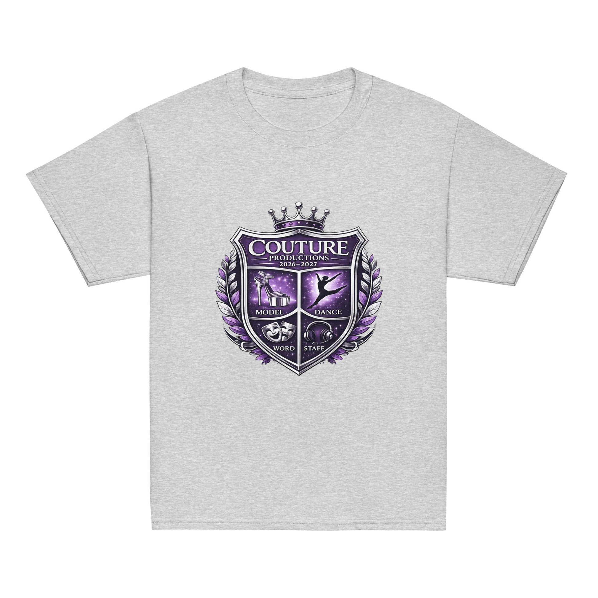 Classic | Youth T Shirt | Couture Productions | Couture Shield Logo