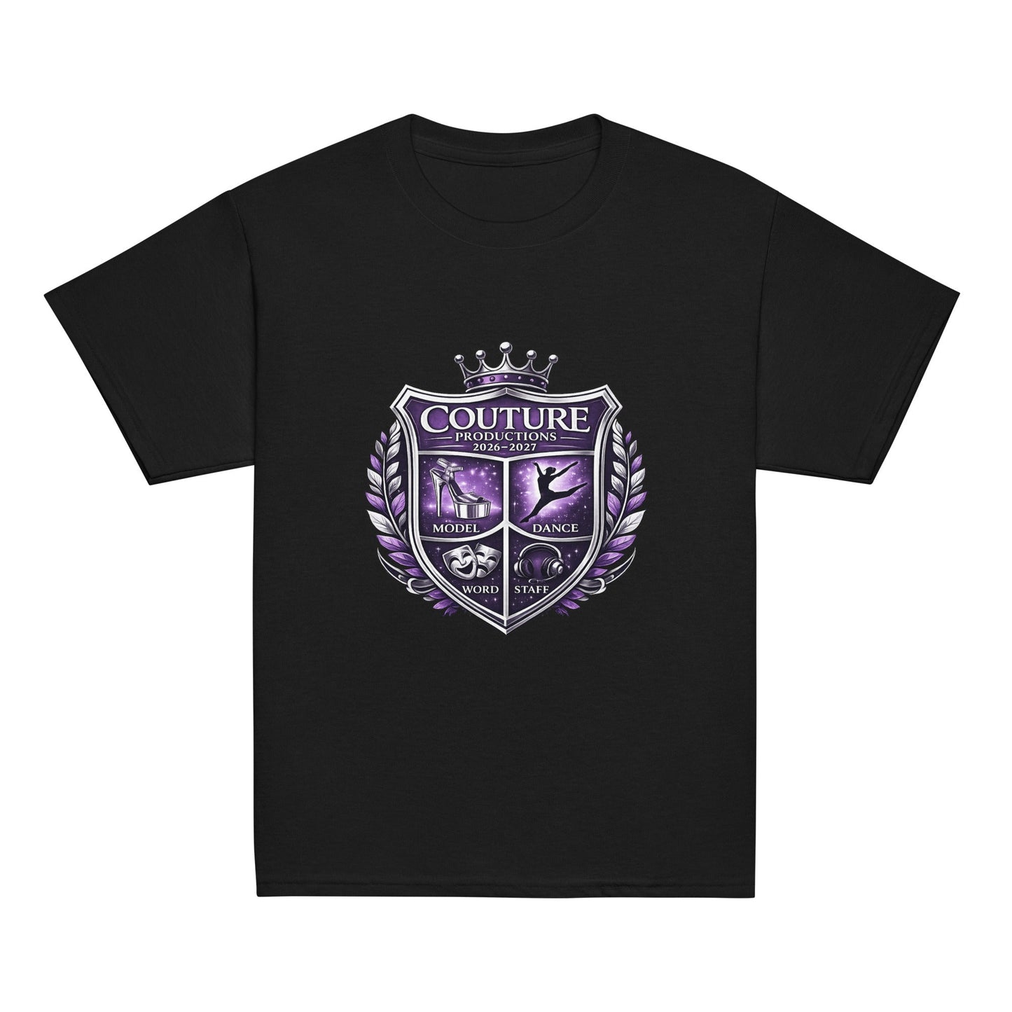 Classic | Youth T Shirt | Couture Productions | Couture Shield Logo