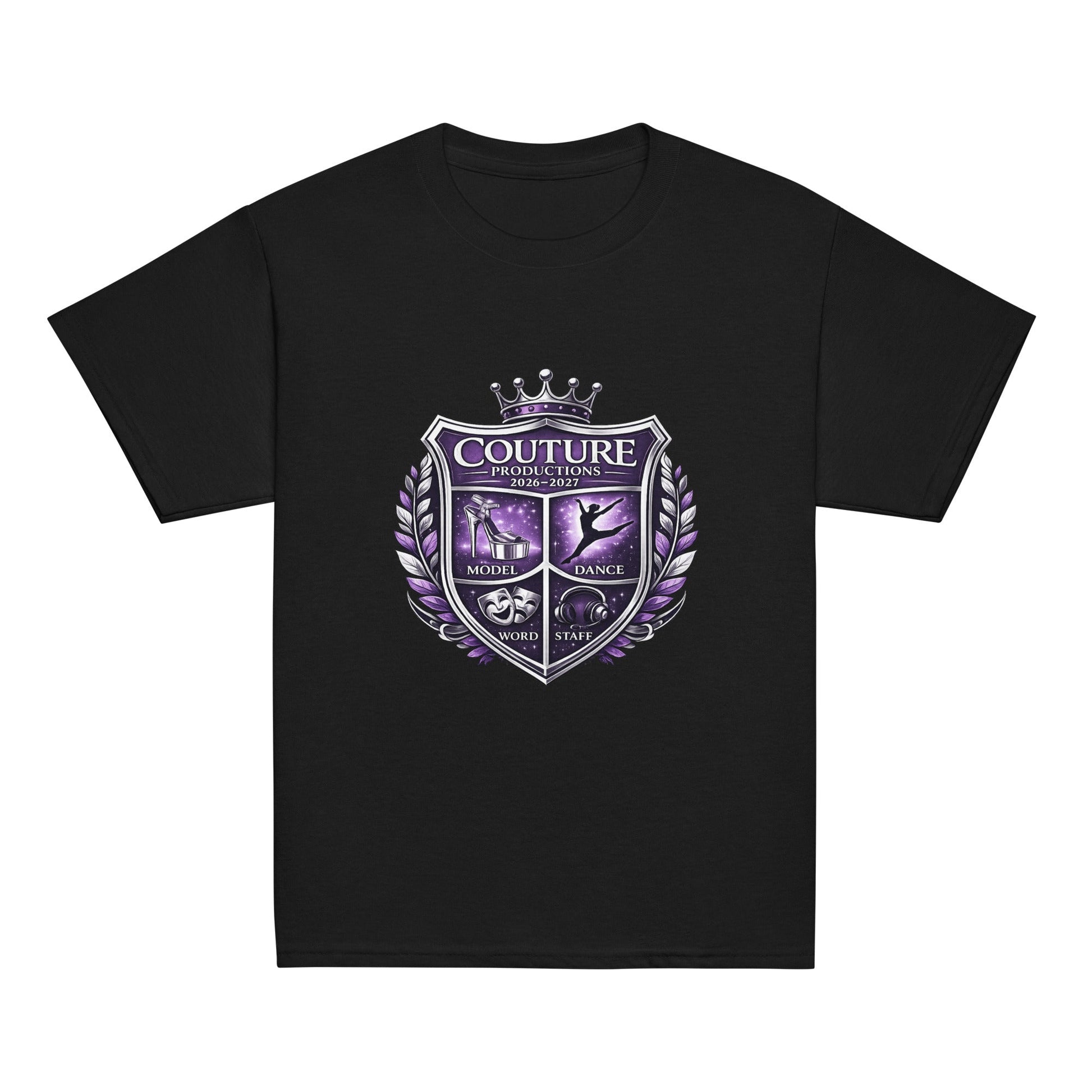 Classic | Youth T Shirt | Couture Productions | Couture Shield Logo