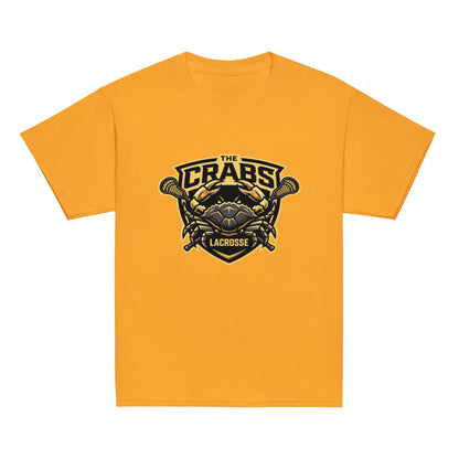 Classic | Youth T Shirt | Crabs lax | Badge Logo