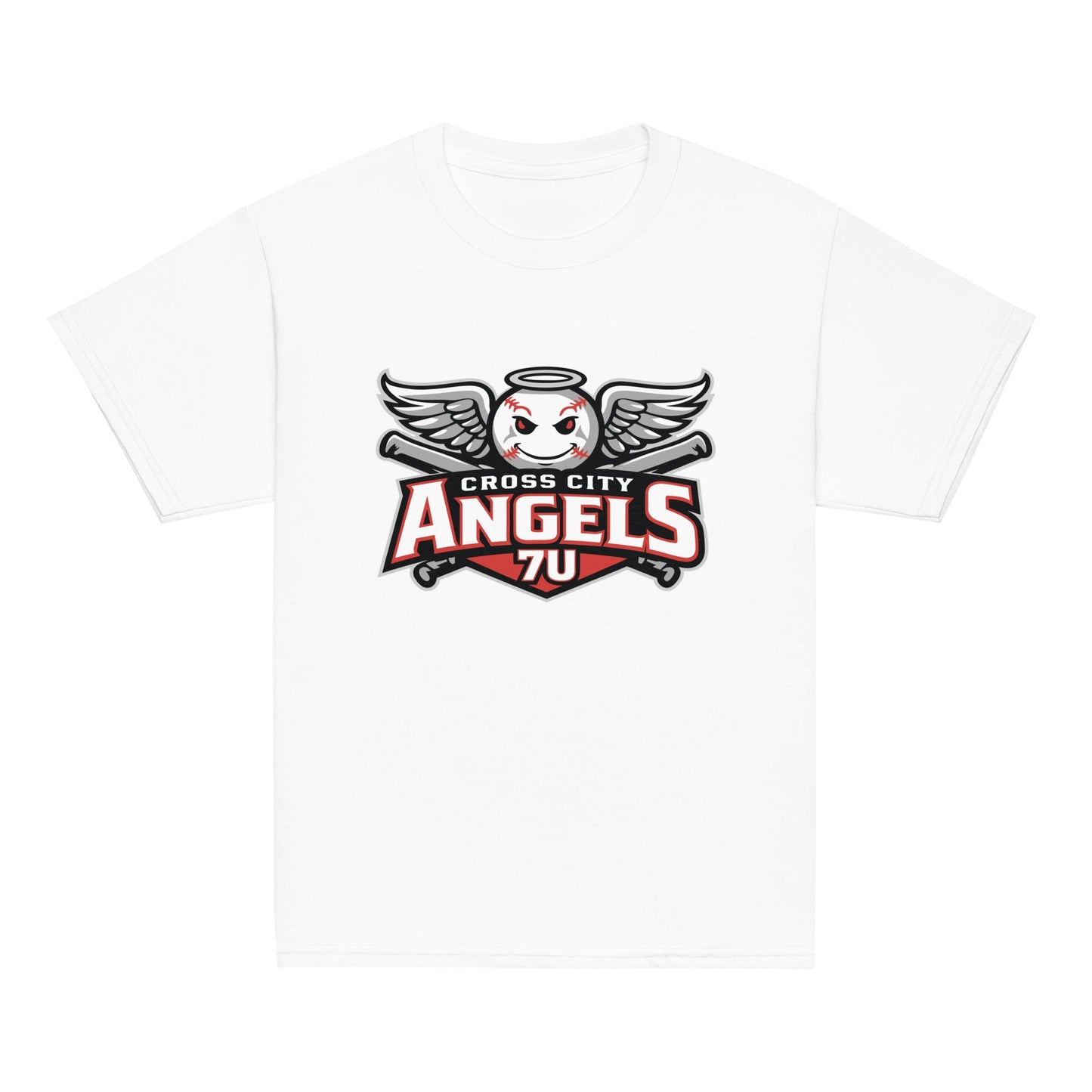 Classic | Youth T Shirt | Cross City Angels | Winged Guardian Logo