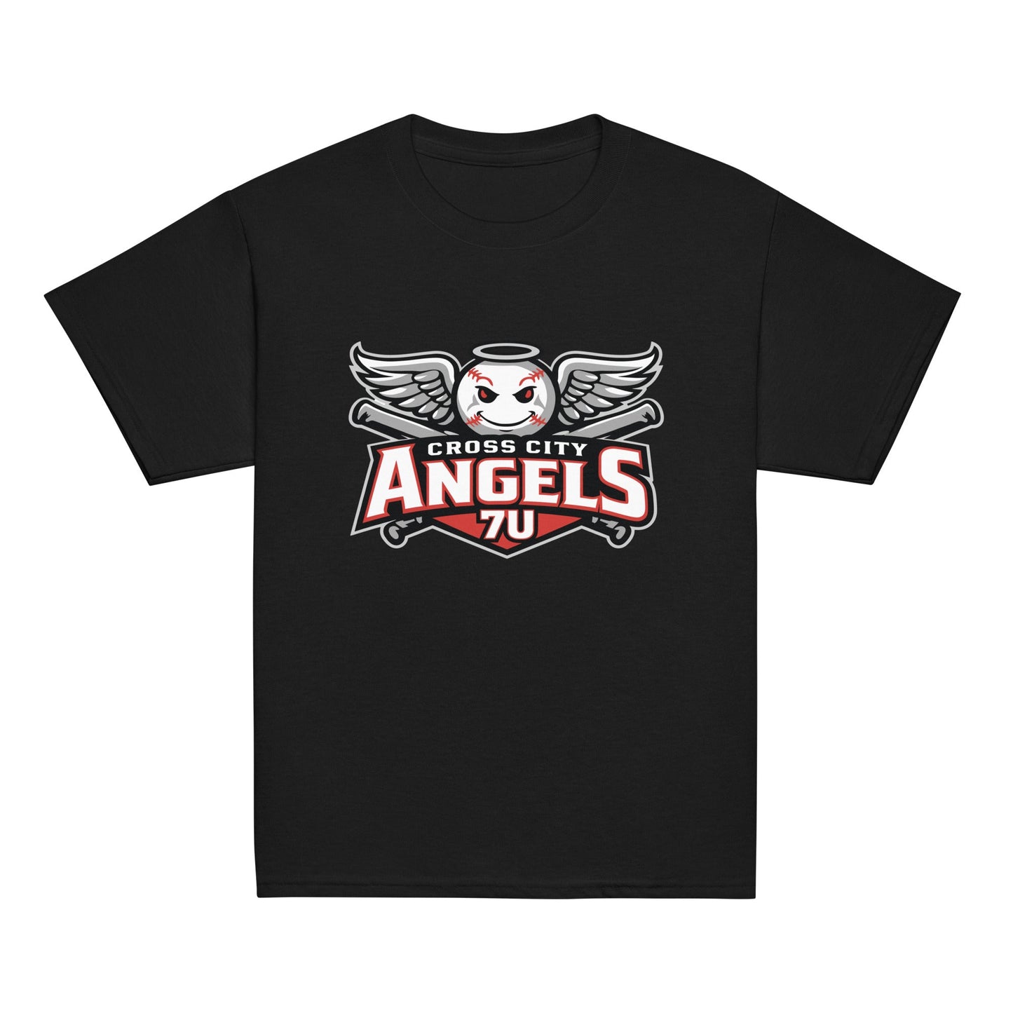 Classic | Youth T Shirt | Cross City Angels | Winged Guardian Logo