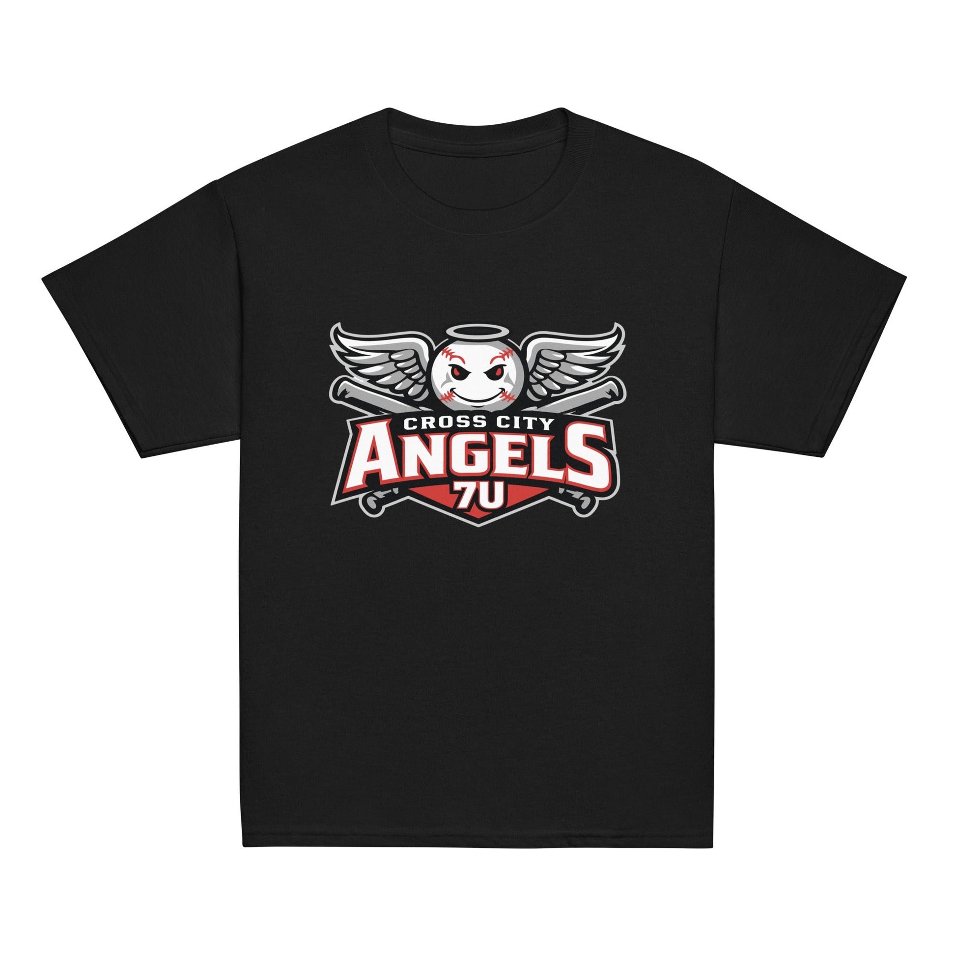 Classic | Youth T Shirt | Cross City Angels | Winged Guardian Logo
