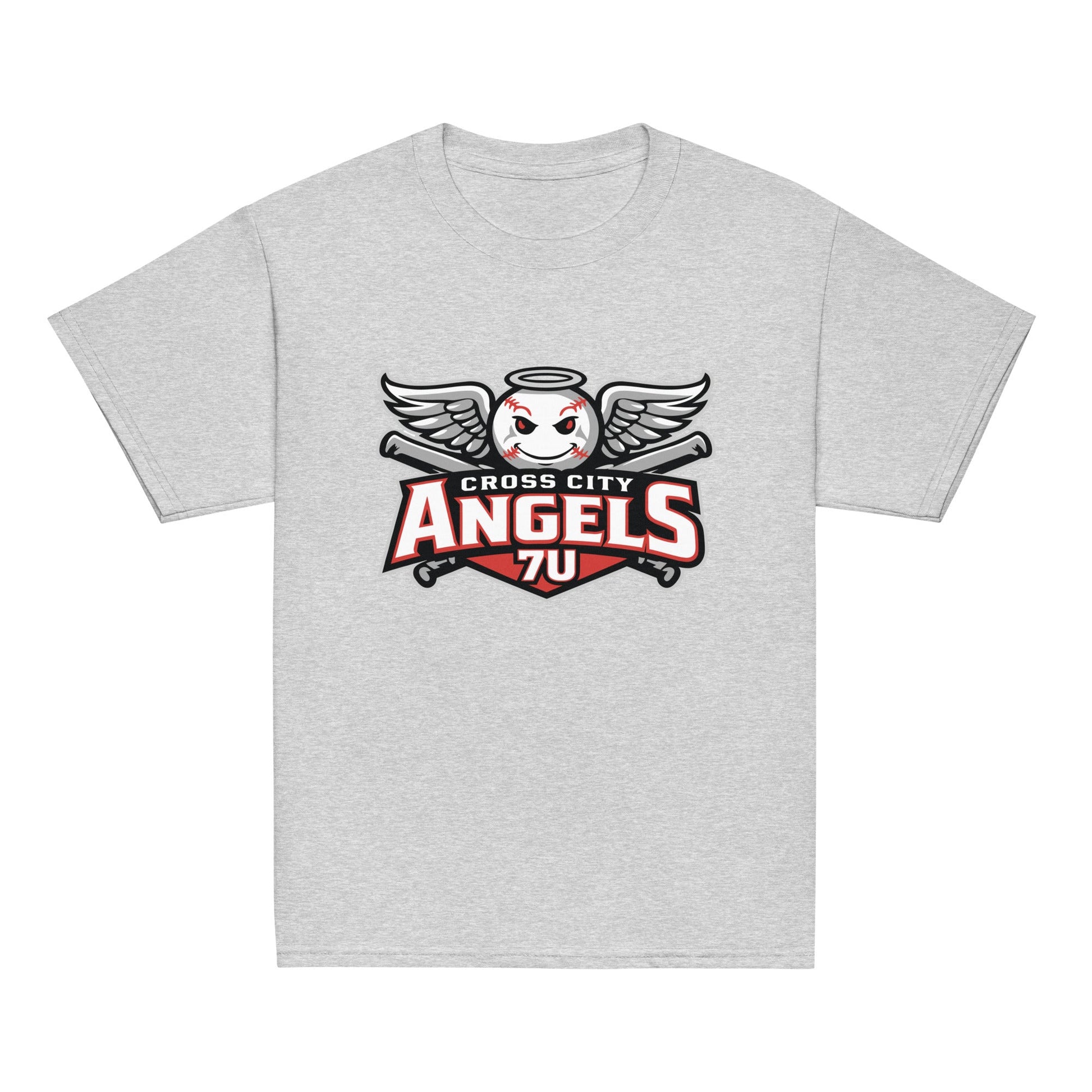 Classic | Youth T Shirt | Cross City Angels | Winged Guardian Logo
