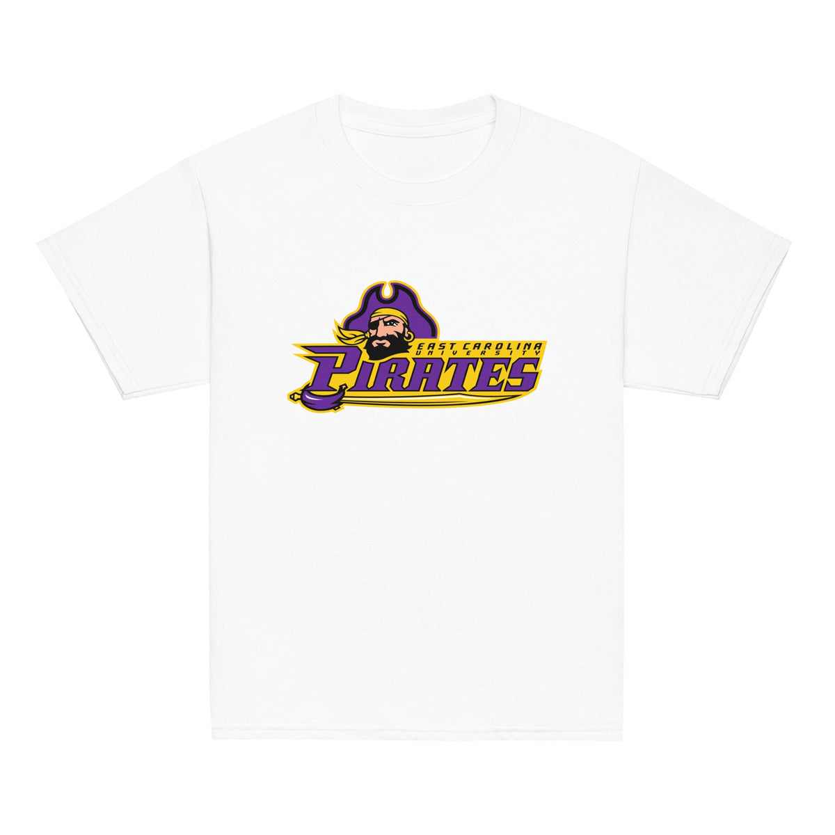 Classic | Youth T Shirt | ECU Club Womens Lacrosse | Pirate Emblem Logo