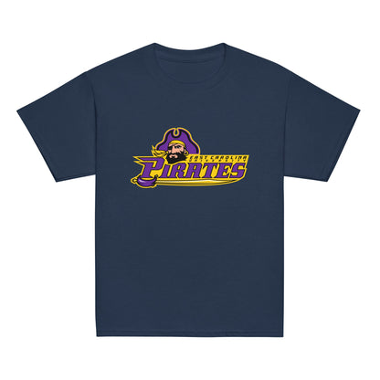 Classic | Youth T Shirt | ECU Club Womens Lacrosse | Pirate Emblem Logo