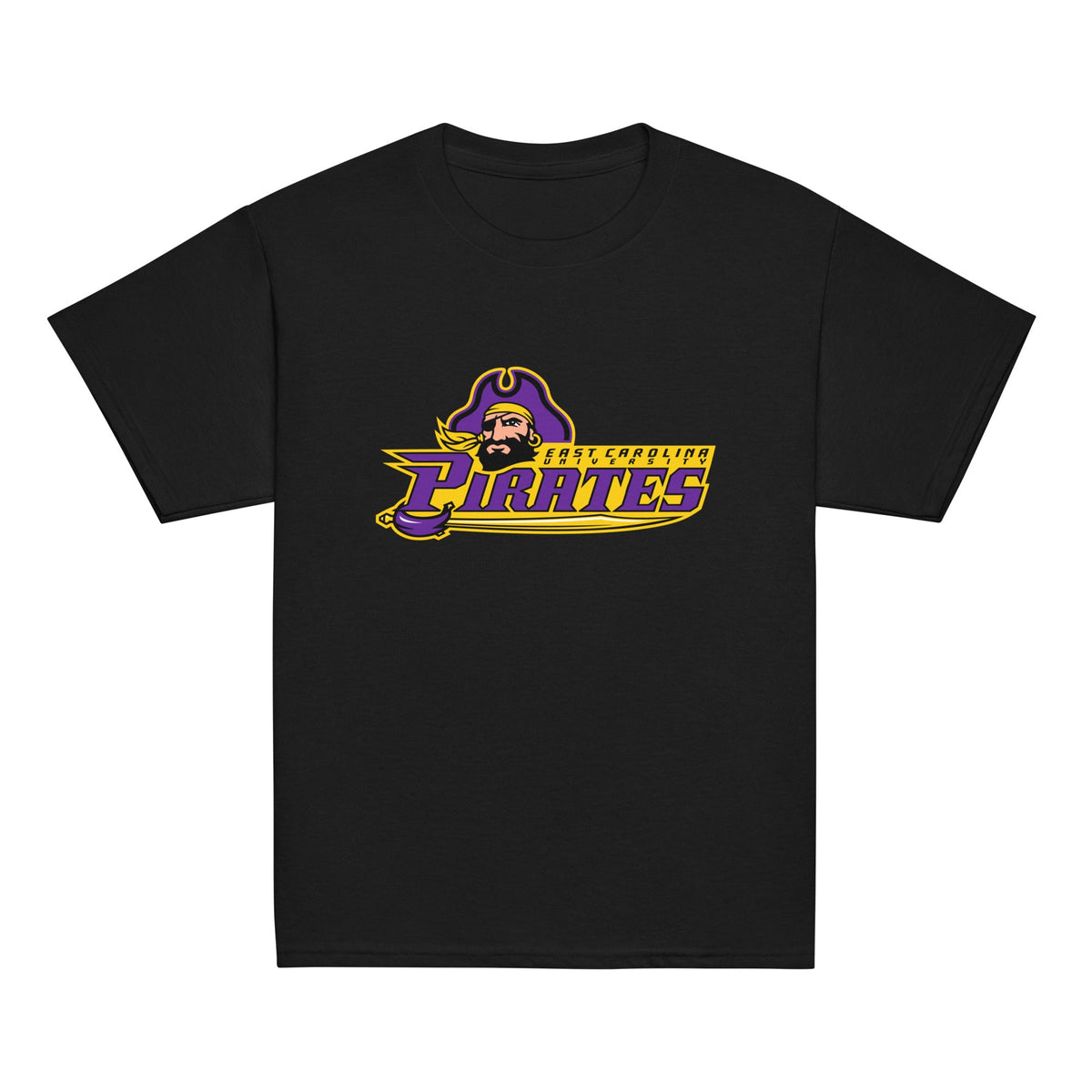Classic | Youth T Shirt | ECU Club Womens Lacrosse | Pirate Emblem Logo