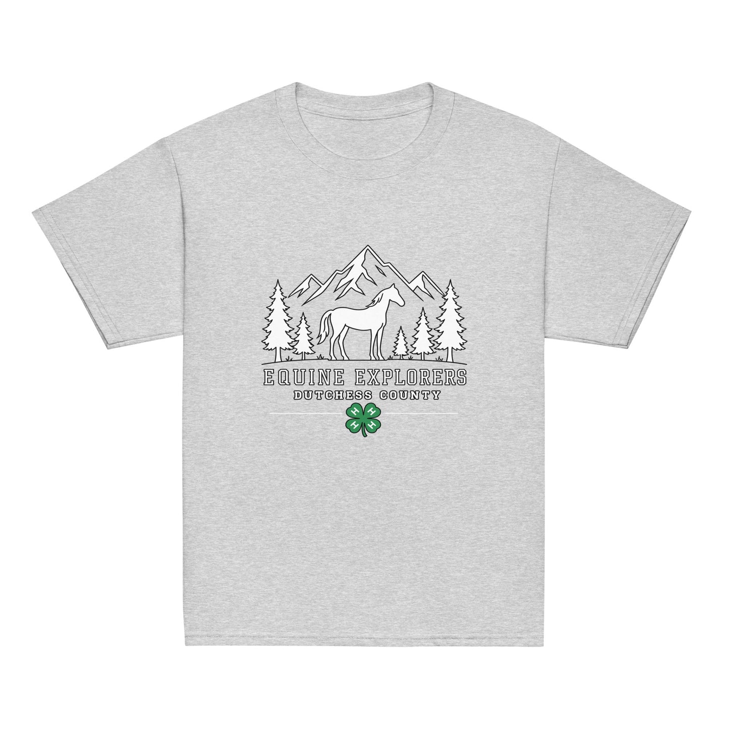 Classic | Youth T Shirt | Equine Explorers | Dutchess Crest Trailblazers Logo