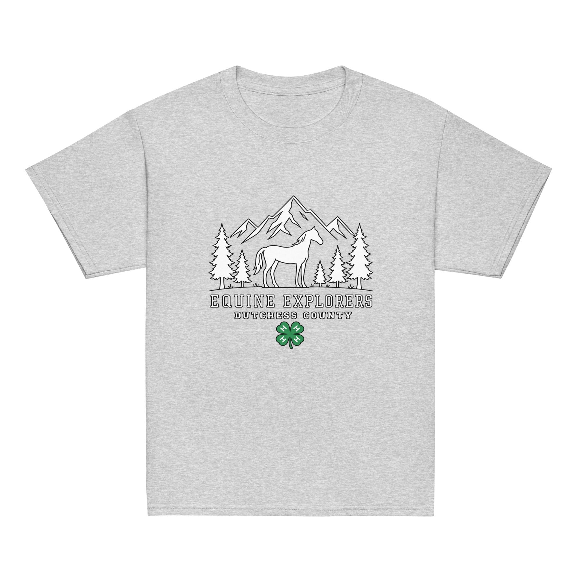 Classic | Youth T Shirt | Equine Explorers | Dutchess Crest Trailblazers Logo