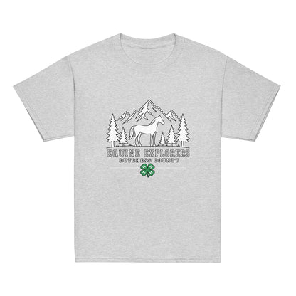 Classic | Youth T Shirt | Equine Explorers | Dutchess Crest Trailblazers Logo