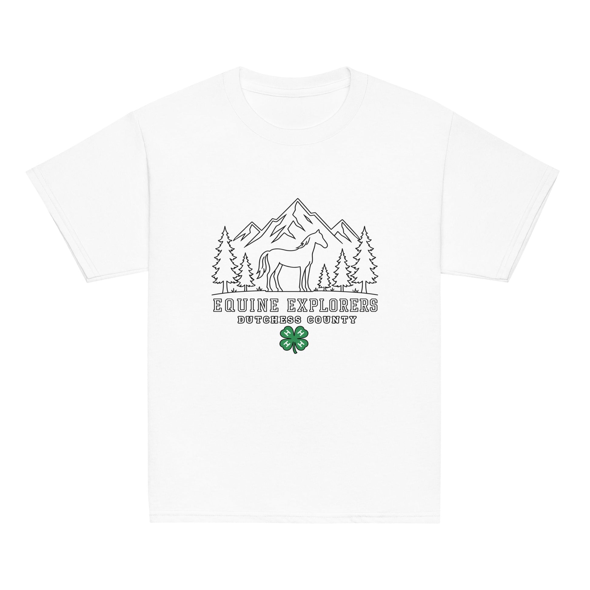 Classic | Youth T Shirt | Equine Explorers | Dutchess Crest Trailblazers Logo