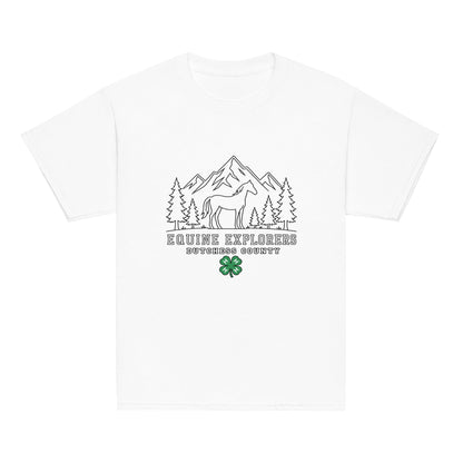 Classic | Youth T Shirt | Equine Explorers | Dutchess Crest Trailblazers Logo