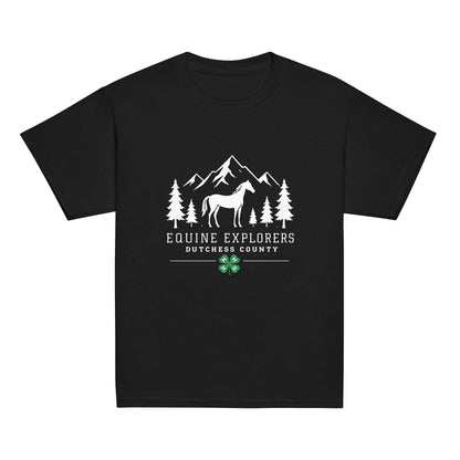 Classic | Youth T Shirt | Equine Explorers | Dutchess Crest Trailblazers Logo