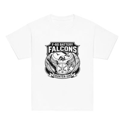 Classic | Youth T Shirt | F - 60th ADA | Falcon Shield Logo