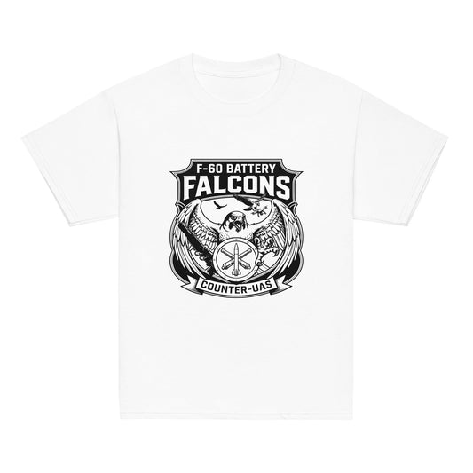 Classic | Youth T Shirt | F - 60th ADA | Falcon Shield Logo