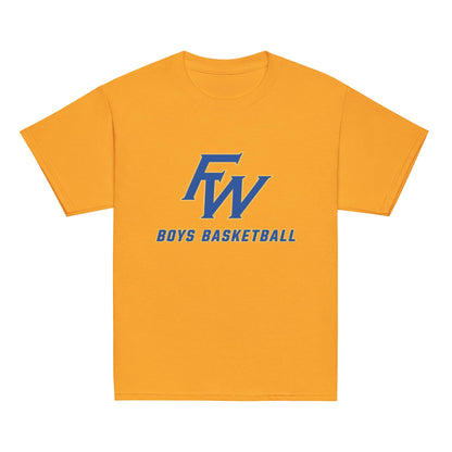 Classic | Youth T Shirt | Fayette Ware Boys Basketball | FW Crest Logo