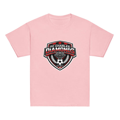 Classic | Youth T Shirt | FC Charles: Diamonds | Emblem Logo