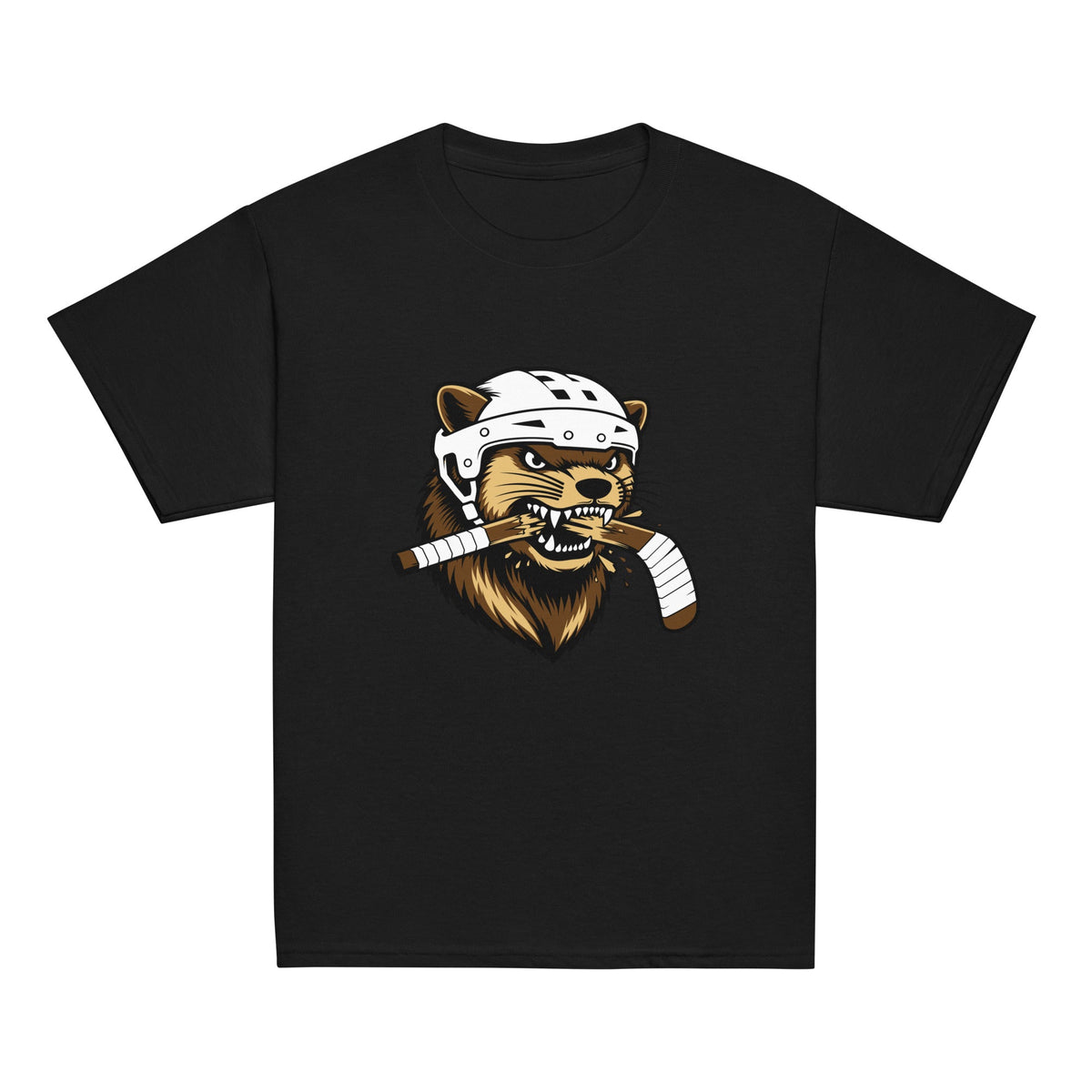 Classic | Youth T Shirt | Fighting Mongooses Hockey Club | Mascot Logo