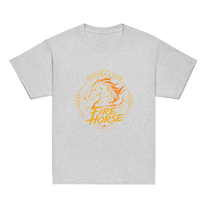 Classic | Youth T Shirt | Fire Horse Masters | Crest Logo
