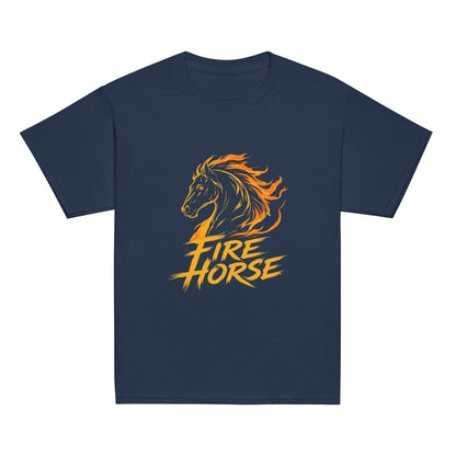 Classic | Youth T Shirt | Fire Horse Masters | Emblem Logo