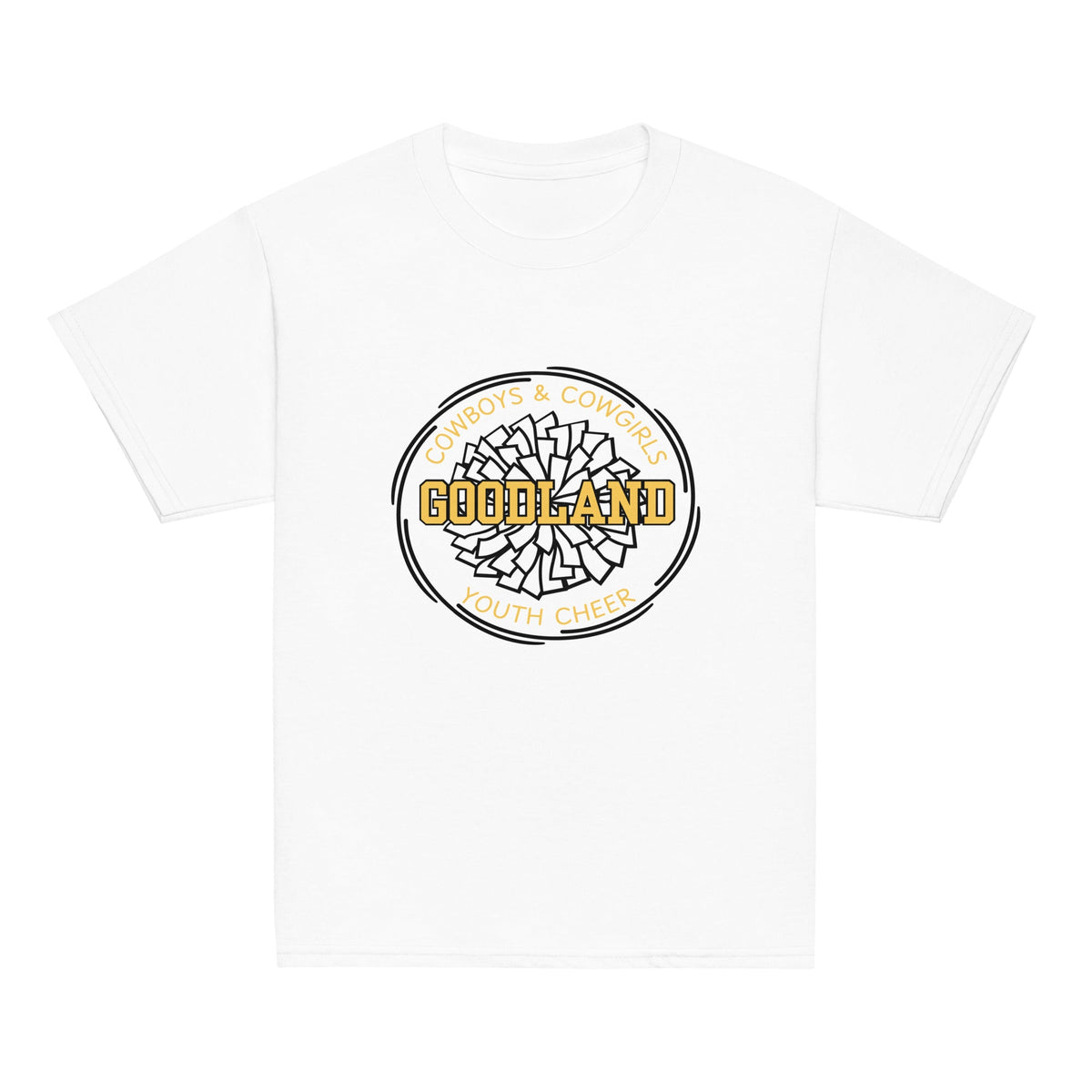 Classic | Youth T Shirt | Goodland Youth Cheer | Crest Logo
